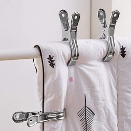 [HH00003067] مشابك جامبو لنشر البطاطين والملابس الثقيلة استانلس 6 قطع