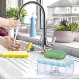 [HH00003871] فرشة غسيل ودعك بخزان صابون لتنظيف الملابس والاحواض والاسطح والحمامات متعددة الاستخدام