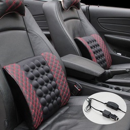 [HH00004011] مسند كرسي سيارة بجهاز تدليك لدعم الظهر والقطنية والقيادة براحة