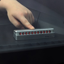 [HH00004698] لوحة إظهار أرقام الموبايل في السيارة لسهولة التواصل وقت الركن وفي حالات الطوارئ