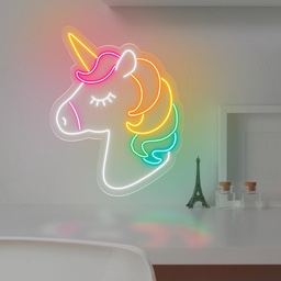 [HH00005772] Colorful Unicorn Led Light Sign Art Decor 45*35 Cm‎
