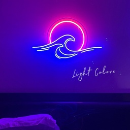 [HH00005815] Sun Set Wave Neon Led Light Sign Art Decor