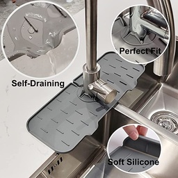 [HH00006102] مفرش حنفية سيليكون حامل للصابون والليفه بفتحات لتصريف المياه في حوض