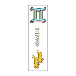 [HH00006724] Gemini Zodiac Vinyl Sticker Pack Reusable &amp; Waterproof