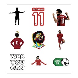 Mo Salah Lovers Vinyl Sticker Pack Reusable &amp; Waterproof