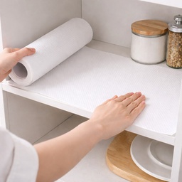 [HH00009037] رول بطانة وتربروف لأرفف وأدراج الدواليب والثلاجات مانع للأنزلاق قابل للقص والغسيل 5 متر
