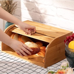 [HH00009714] عياشة وحافظة طعام وخضروات وفواكه خشب بمقبض وغطاء للحفاظ علي المحتويات