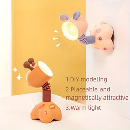 اباجورة مكتب ميني شكل جرو باضاءة ورم تعمل بالبطارية