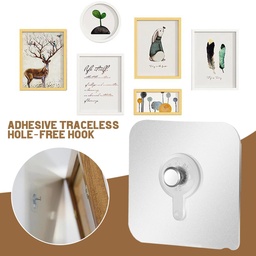 [HH00013386] طقم  بديل للمسامير 4 قطع شفافة لتعليق أدوات الحمام والمطبخ