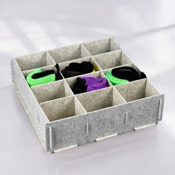 [HH00014372] منظم شرابات وملابس داخلية 12 خانة قابل للفك والتركيب