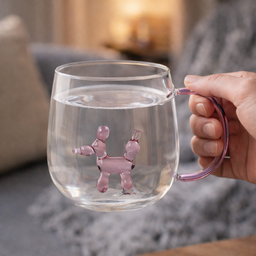 [HH00014440] مج زجاج ثري دي  400 ملي مناسب لشرب العصائر والاتية