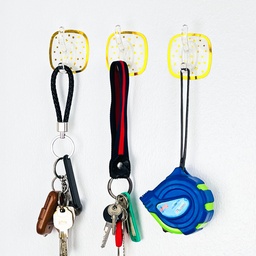 [HH00014450] طقم هوك بلاستيك مزين بنجوم جولد للملابس والاكسسوارات9  قطع