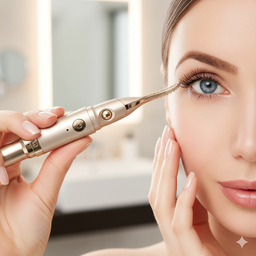 [HH00015055] اداة كهربائية مزدوجة لكوي الرموش بجزء مخصص لازالة شعر