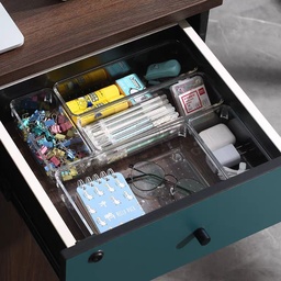 [HH00015144] مجموعة منظمات اكليريك 7 قطع بمقاسات مختلفة لتنظيم وترتيب الأدارج