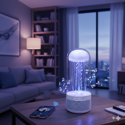 [HH00016264] اباجورة قنديل البحر المتحرك 2*1 مع سبيكر صوت بلوتوث